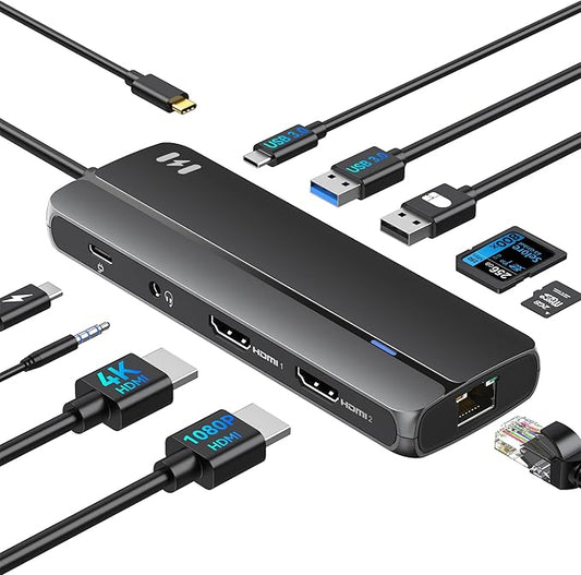 Docking Station Dual HDMI Splitter Extended Display